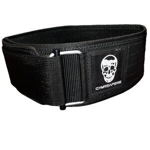 GymReapers Quick Locking Weight Lifting Belt w 4" Neoprene Metal Buckle